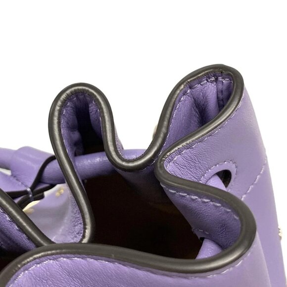 JIMMY CHOO Bonbon Bucket S - Light Purple Leather Handbag 742-080725 - Picture 9 of 14